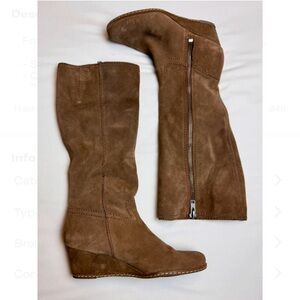 Franco Sarto Tan Knee High Boots, Size W 9.5